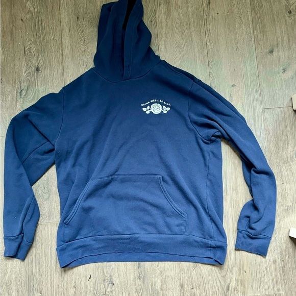 Boozewater Martha’s Vineyard Hoodie Bella Canvas Men’s Large Edgartown navy blue - Picture 7 of 7